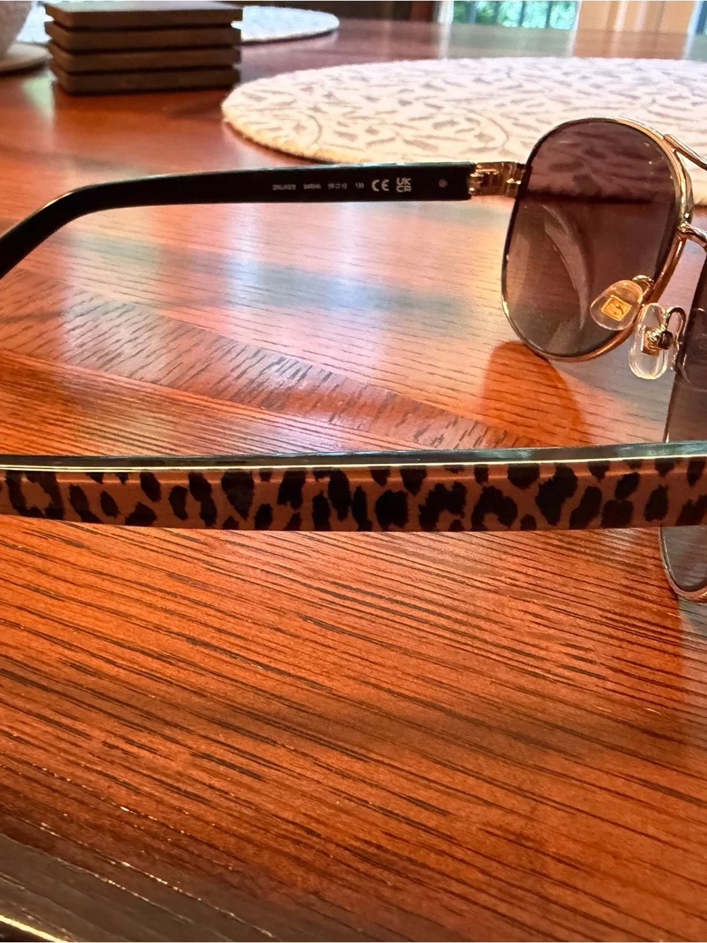 Kate Spade “Hello Sunshine” Gold Aviator Sunglasses